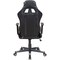 Global Industrial High Back Gaming Chair, Bonded Leather, Black/Gray 695853GY - alternate 2